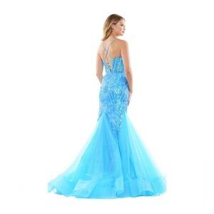 Vibrant Blue Sequined Dress